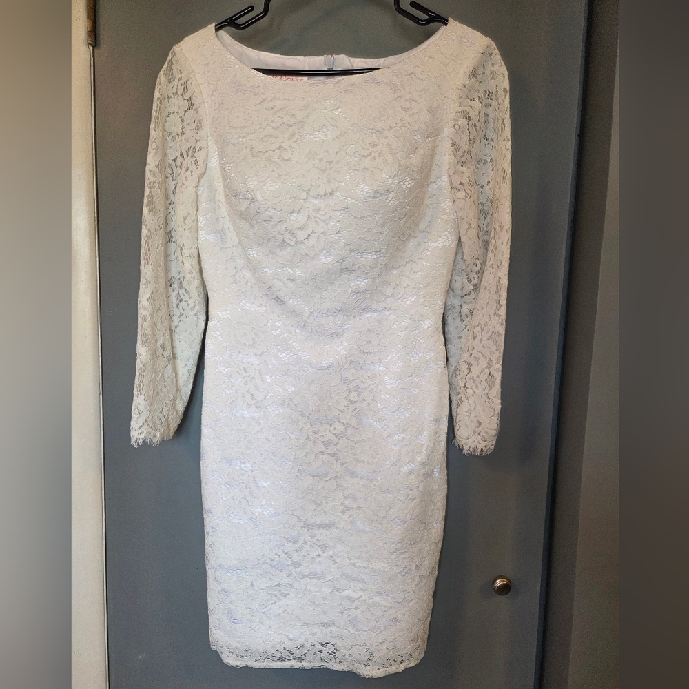 Elegant White Lace Dress